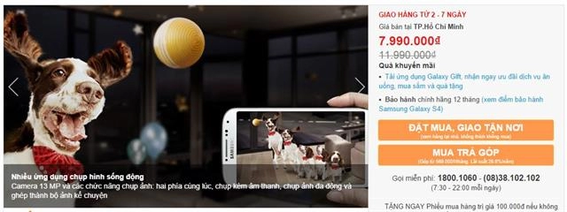 Giá bán galaxy s4 giảm mạnh nhất từ trước đến nay