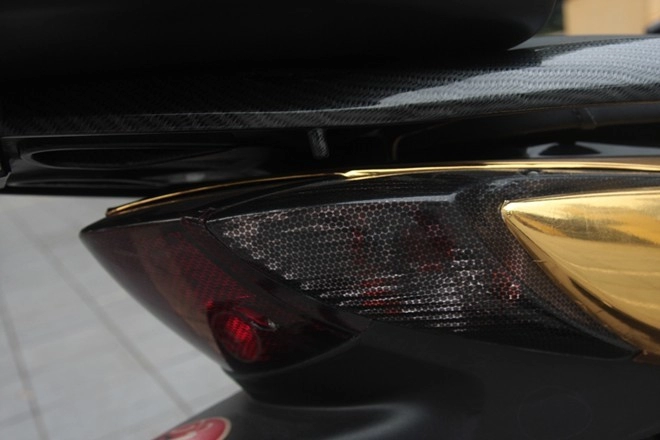 Honda sh độ màu chrome vàng bóng loáng cực đẹp