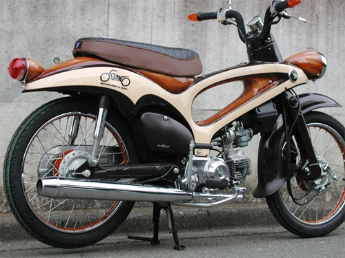 Honda super cub 50 giả ốp gỗ