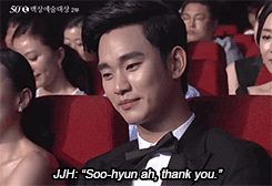 Kim soo hyun sướng tít mắt vì được jeon ji hyun cảm ơn đặc biệt