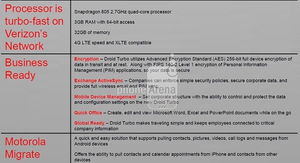 Motorola droid turbo lộ ảnh mới và xác nhận thông số