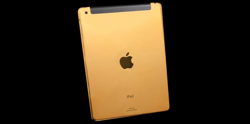 Những chiếc ipad air 2 được mạ vàng rất ấn tượng