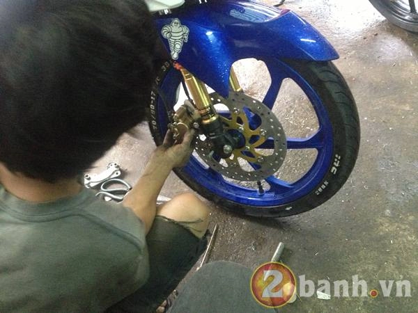 Quá trình độ vỏ phuộc trusty cho exciter gp 2012