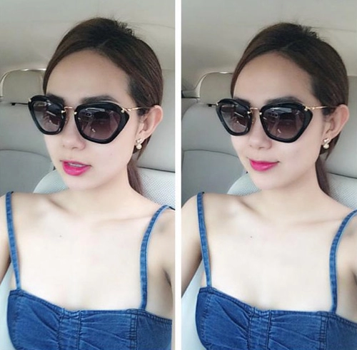 Sao việt chống nóng bằng áo 2 dây sexy