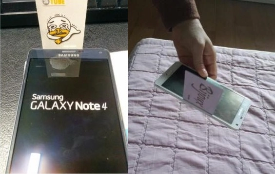 Sau iphone 6 dễ bị cong thì đến viền màn hình note 4 có rãnh đủ để cà thẻ