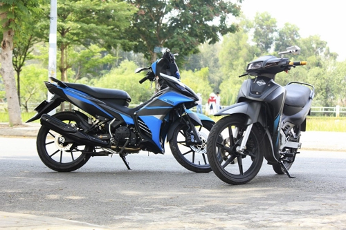 Suzuki satria 120 sơn tem đấu đen xám lamborghini