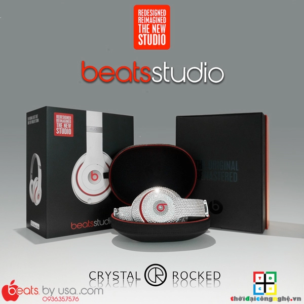 Tai nghe beats studio 2013 được đính swarovski