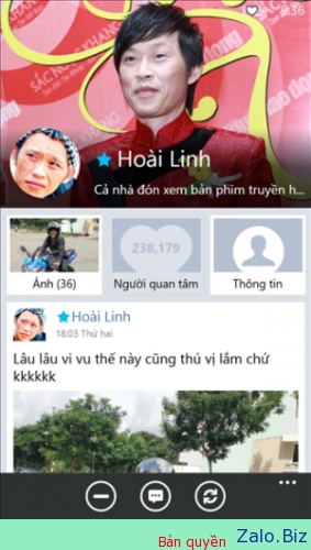 Tải zalo cho điện thoại lumia windows phone miễn phí