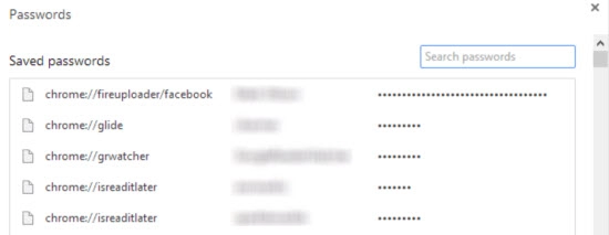 Tìm lại mật khẩu đã lưu trong chrome 