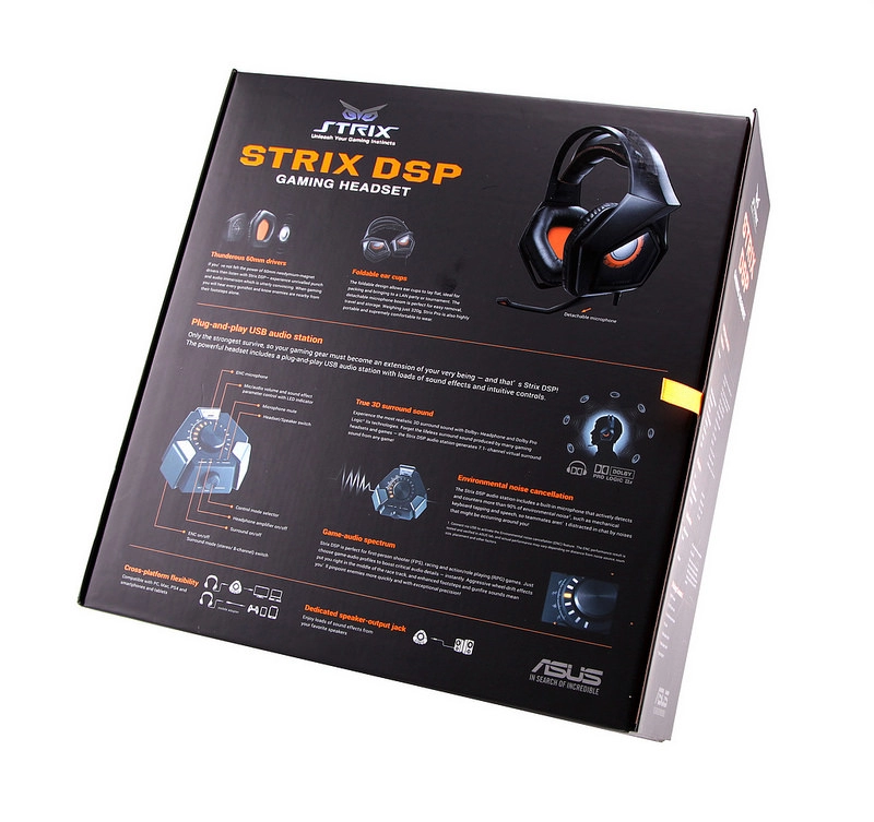 Trên tay tai nghe chơi game strix dsp