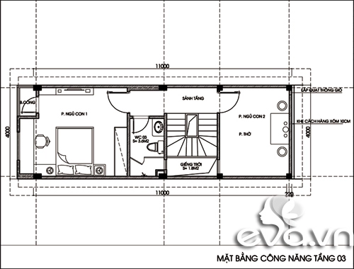 Tư vấn xây nhà ống 44m2 xinh xắn