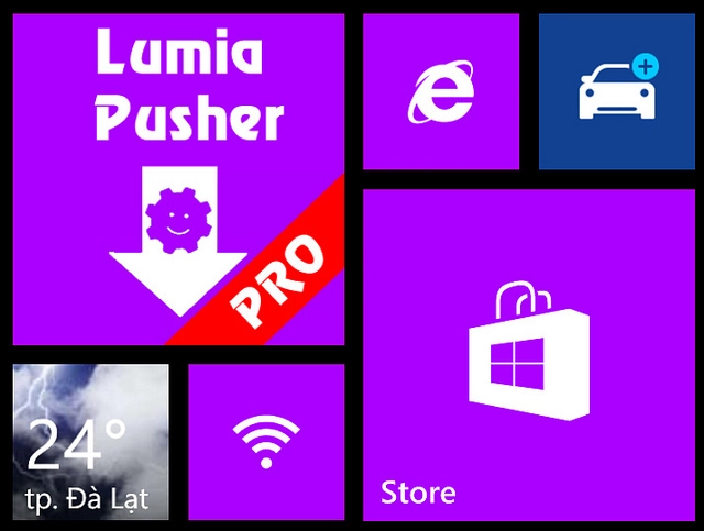 Ứng dụng lumia push pro 