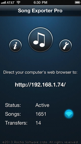 Ứng dụng song exporter pro chép nhạc từ iphone ipad sang pc