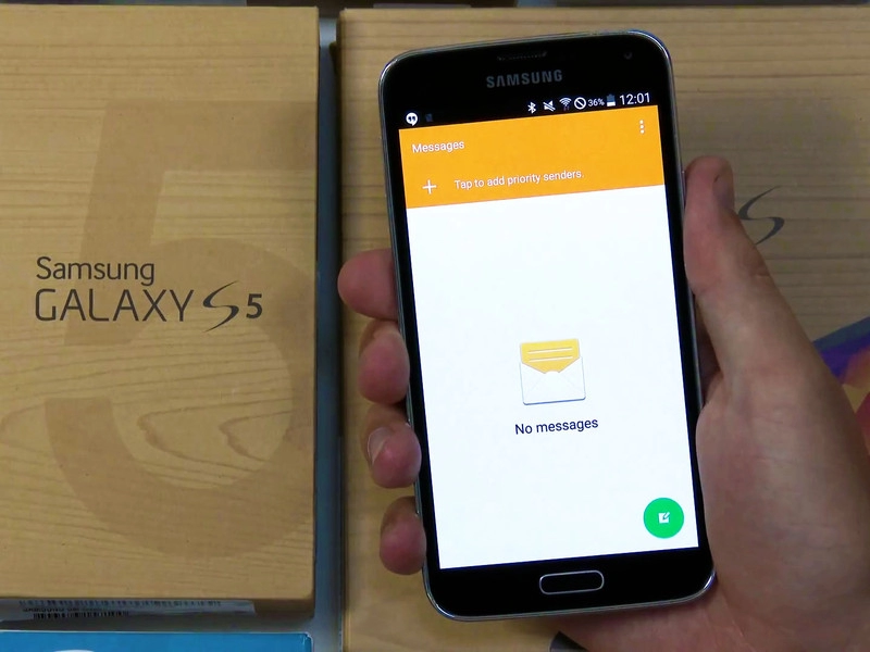 video samsung galaxy s5 chạy android l với touchwizui mới