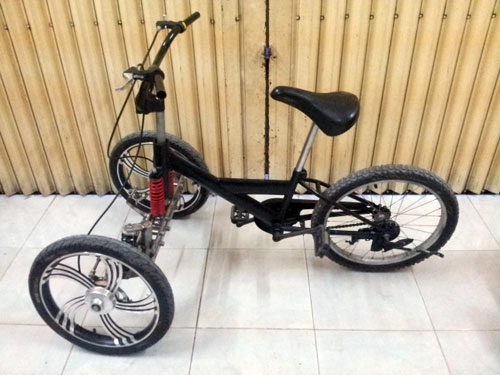 Xe đạp ba bánh tự chế đơn giản ở việt nam