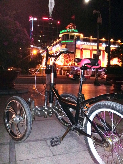Xe đạp ba bánh tự chế đơn giản ở việt nam