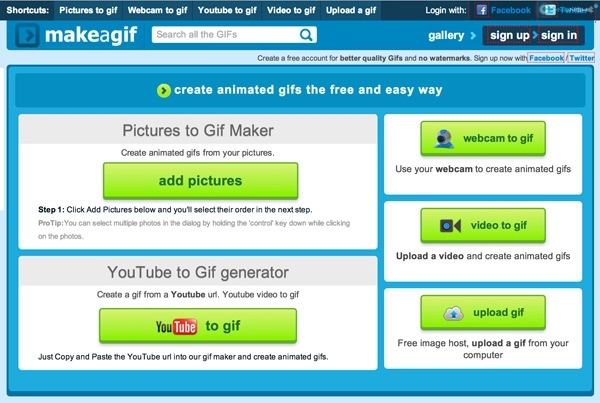 10 website tạo ảnh động gifs miễn phí