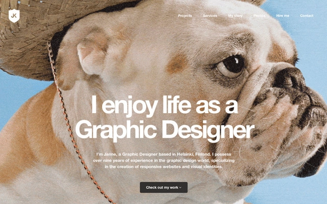 15 thiết kế portfolio ấn tượng và đơn giản