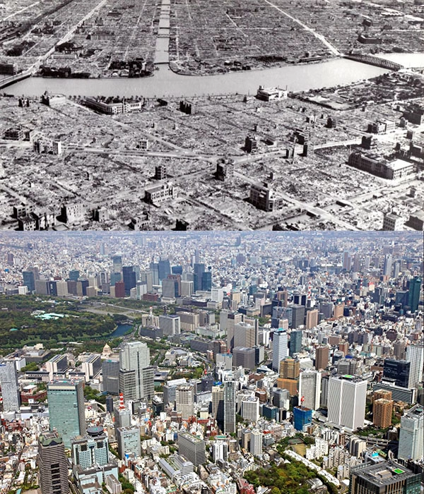 20 bức ảnh toàn cảnh xưa và nay của các đô thị lớn trên thế giới