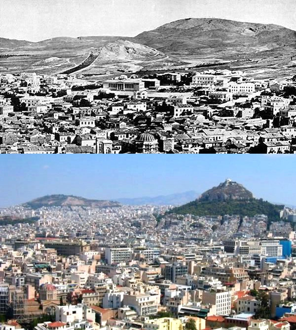 20 bức ảnh toàn cảnh xưa và nay của các đô thị lớn trên thế giới