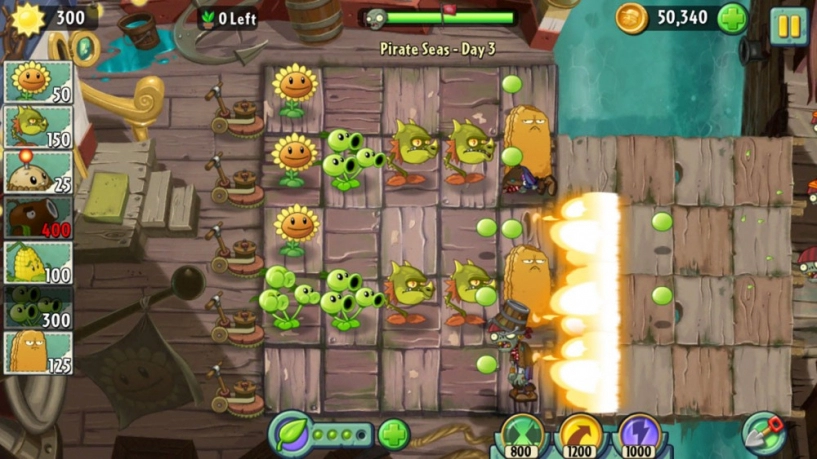 Bí kíp chơi game plants vs zombies 2 dễ dàng qua level trên ios