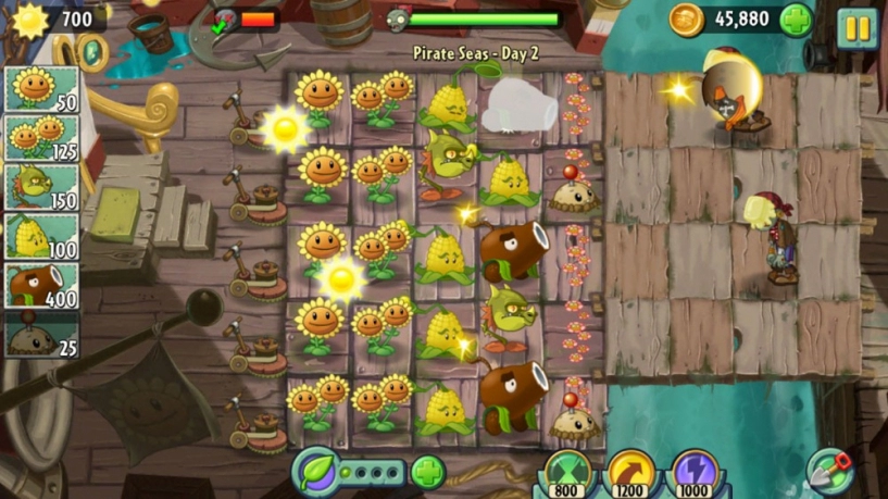 Bí kíp chơi game plants vs zombies 2 dễ dàng qua level trên ios