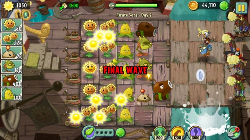 Bí kíp chơi game plants vs zombies 2 dễ dàng qua level trên ios