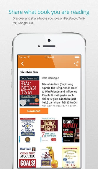 Bookstorm - ứng dụng đọc sách trên ios