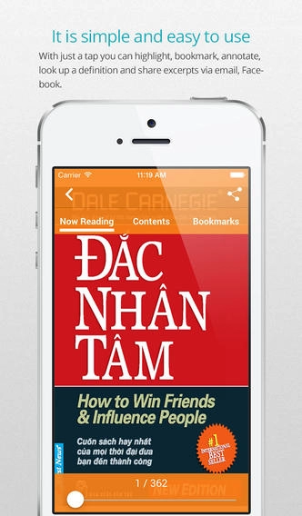 Bookstorm - ứng dụng đọc sách trên ios