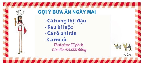 Bữa cơm 130000 đồng hấp dẫn