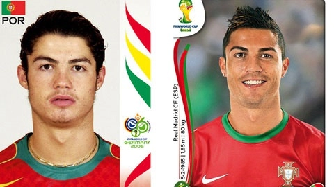 Các cầu thủ thay đổi thế nào từ world cup 2006 tới world cup 2014