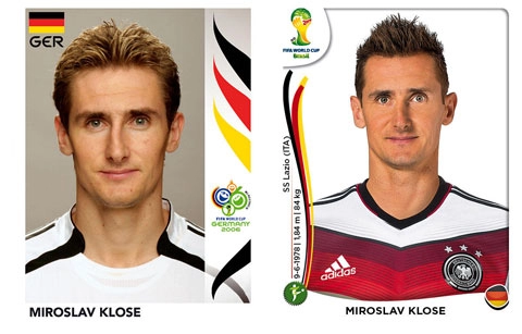 Các cầu thủ thay đổi thế nào từ world cup 2006 tới world cup 2014