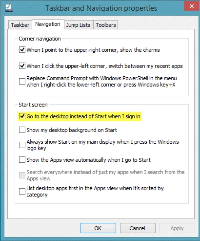 Cách bỏ qua bước đăng nhập vào thẳng màn hình desktop khi khởi động windows 81