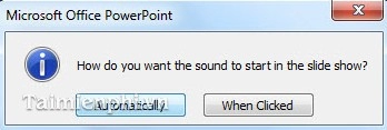 Cách chèn thêm audio nhạc vào trong powerpoint