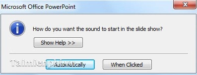 Cách chèn thêm audio nhạc vào trong powerpoint