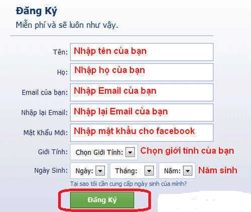 Cách đăng ký facebook tạo nick facebook dễ dàng nhất