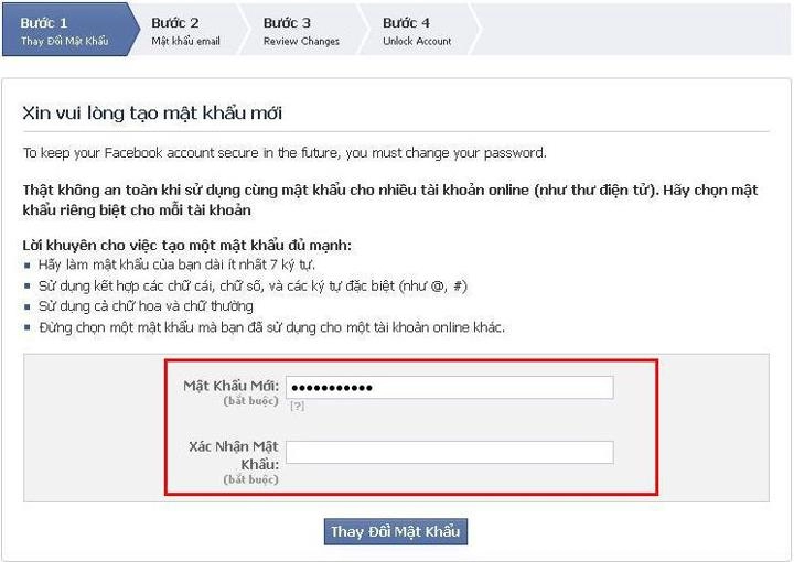 Cách đổi tên facebook khi vượt quá 5 lần