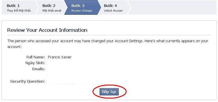Cách đổi tên facebook khi vượt quá 5 lần