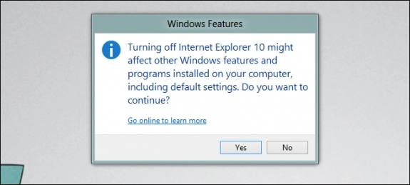 Cách gỡ bỏ internet explorer 10 trên windows 8 trở đi