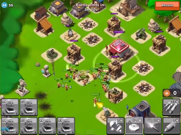 Cách kết hợp quân tấn công trong boom beach hiệu quả nhất