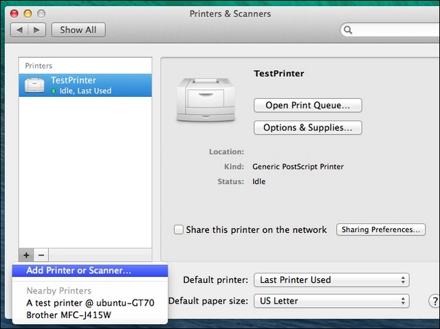 Cách thiết lập máy in chung cho windows mac và linux trên cùng 1 mạng