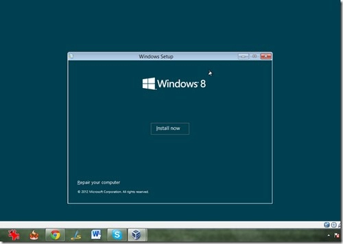 Cài đặt windows 8 và sử dụng ngay trong windows 7
