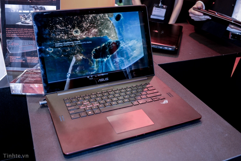 computex 2014 asus ra mắt laptop chơi game gx500 mỏng 19mm màn hình 4k 22kg