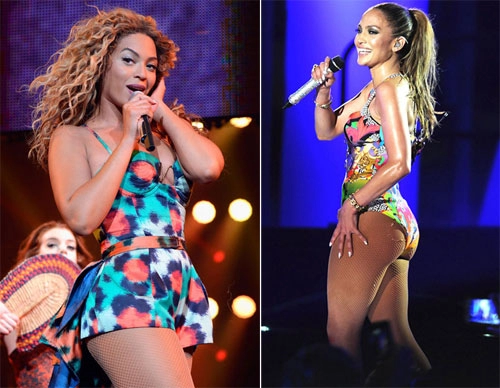 cuộc chiến về những bộ bodysuit giữa beyonce và jennifer lopez