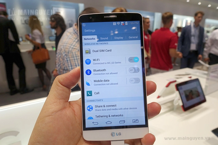 Điện thoại lg g3 stylus sở hữu camera chính 13mp
