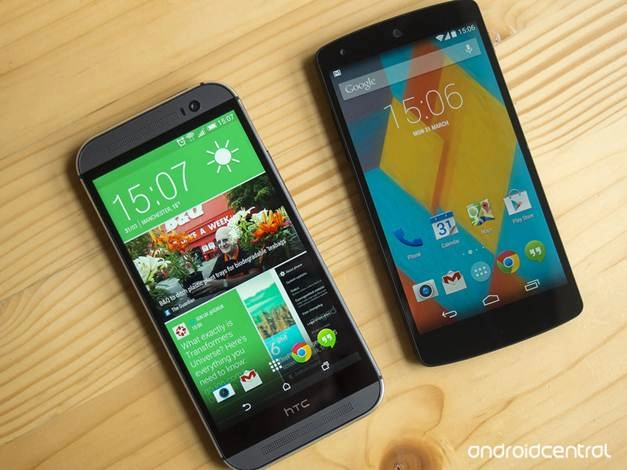 Đọ cấu hình của htc one m8 với lg nexus 5