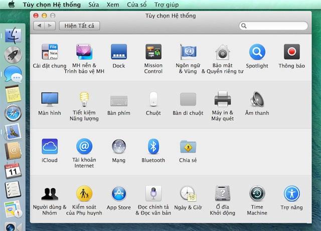 Đổi ngôn ngữ tiếng việt trên mac os x 10