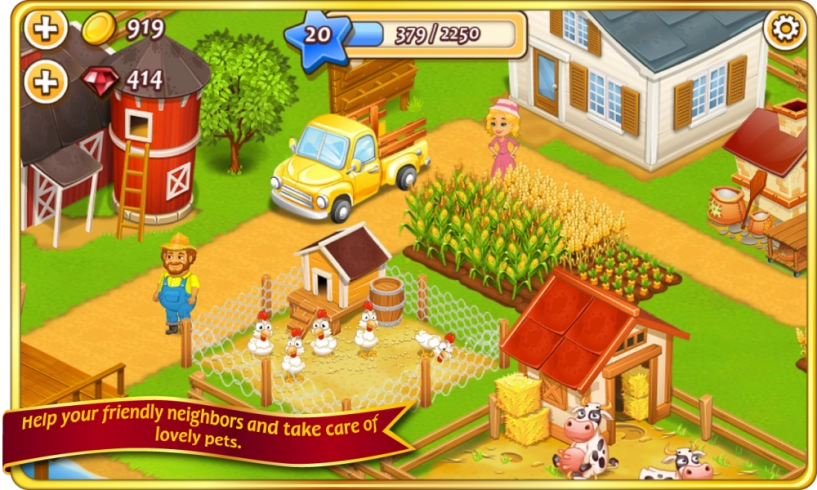 Download hay day trò chơi xây dựng nông trại dành cho điện thoại smartphone