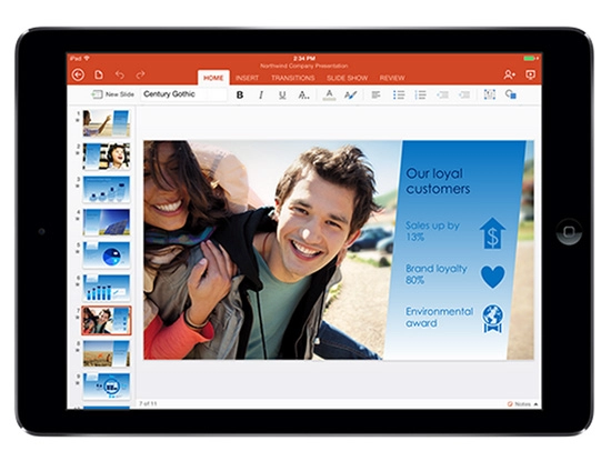 Download microsoft office cho ipad gồm word excel powerpoint