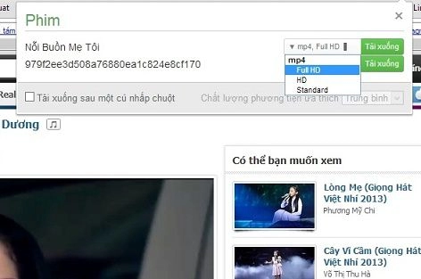 Download videoclip nhạc không cần idm với google chrome